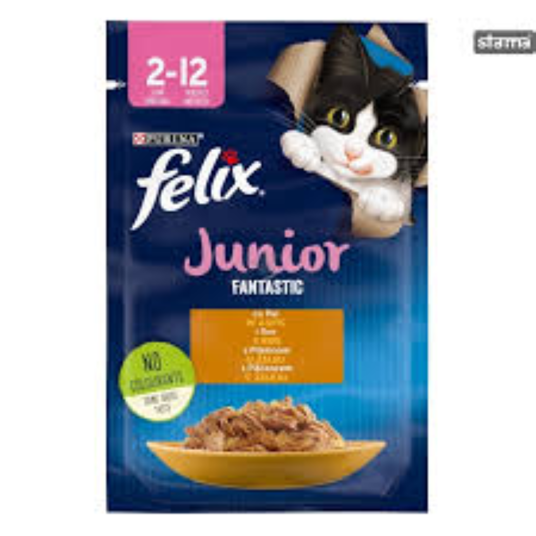 FELIX JUNIOR CHICKEN POUCH 85G